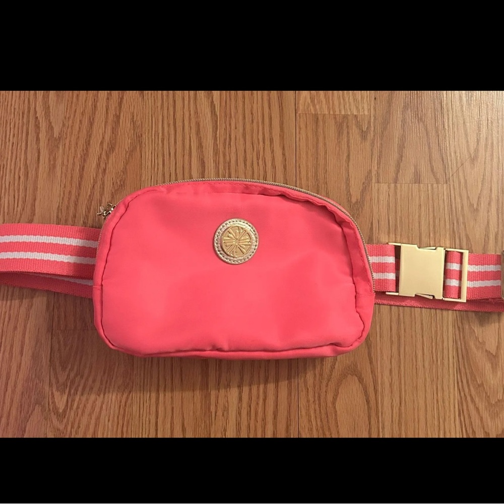 Lilly Pulitzer pink belt bag